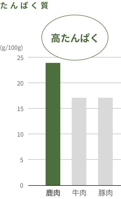 栄養素 犬用おやつの鹿肉ジャーキーならEZOWAN ペットフード 健康